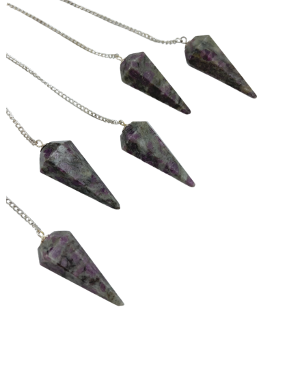 Ruby Feldspar Gemstone Pendulum