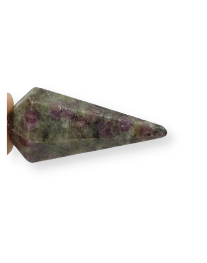 Ruby Feldspar Gemstone Pendulum