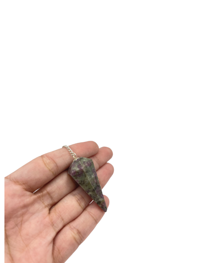 Ruby Feldspar Gemstone Pendulum