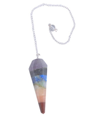 Seven Chakra Pendulum (Lapis)