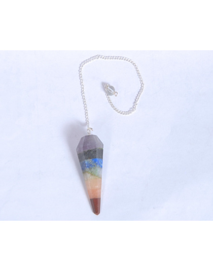 Seven Chakra Pendulum (Lapis)