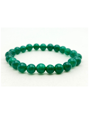Green Jade - 8mm beads, stretchable bracelet